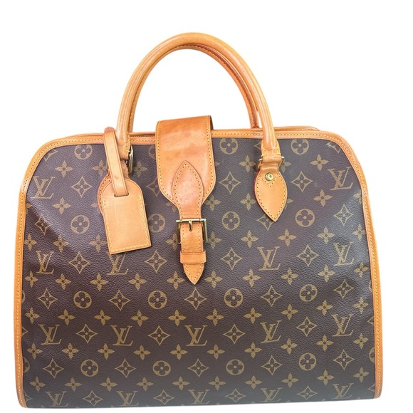 Louis Vuitton Brown and Tan Monogram Tote - Picture 1 of 13